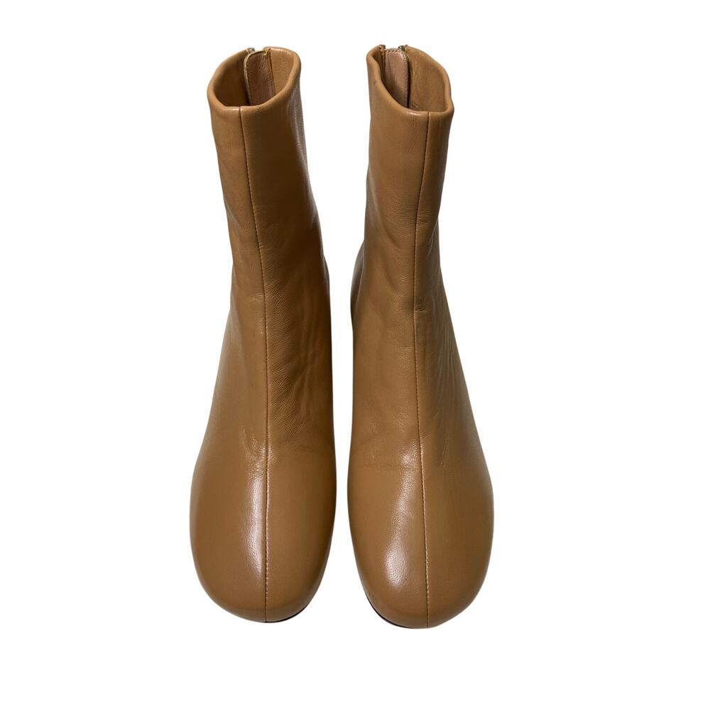 Mansur Gavriel Glove Lambskin Leather Ankle Boots Block Heel Statement Sz 40/10 - Picture 2 of 12